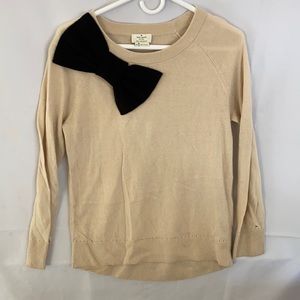 Kate Spade Wool Sweater with Big Bow Tie Size XS